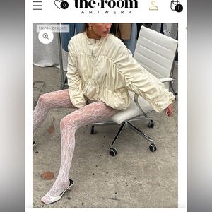 THE ROOM ANTWERP - Stitched Lightweight Jacket Cream